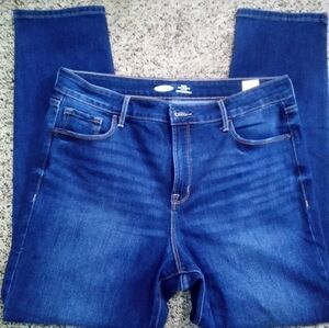 Woman's size 14 old navy power slim straight high rise jeans